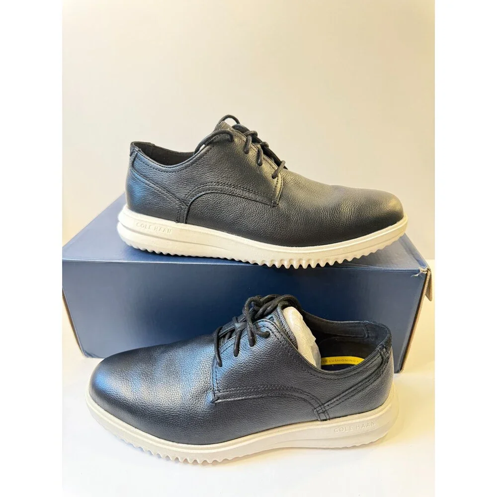 Grand+ Plain Toe Oxford Black Leather US 9